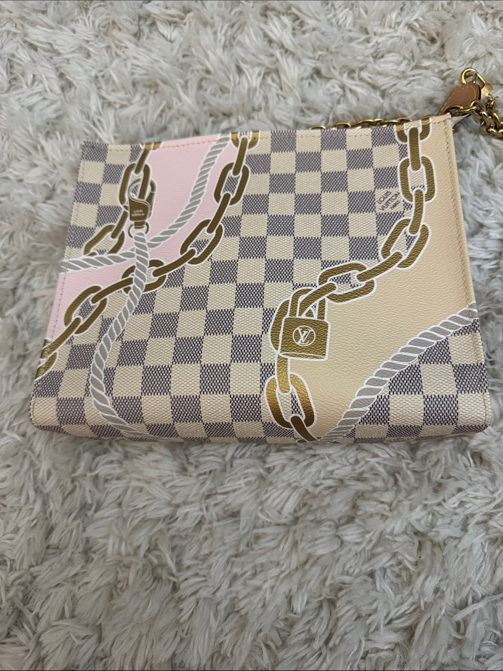 Louis Vuitton Damier Azur Nautical Toiletry Pouch on Chain.